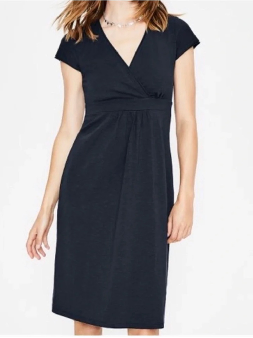 Boden Classic Black Wrap-Style Women's Dress